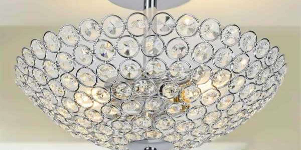 Embrace Radiance: The Timeless Elegance of Crystal Semi Flush Mount Luxury Lamp